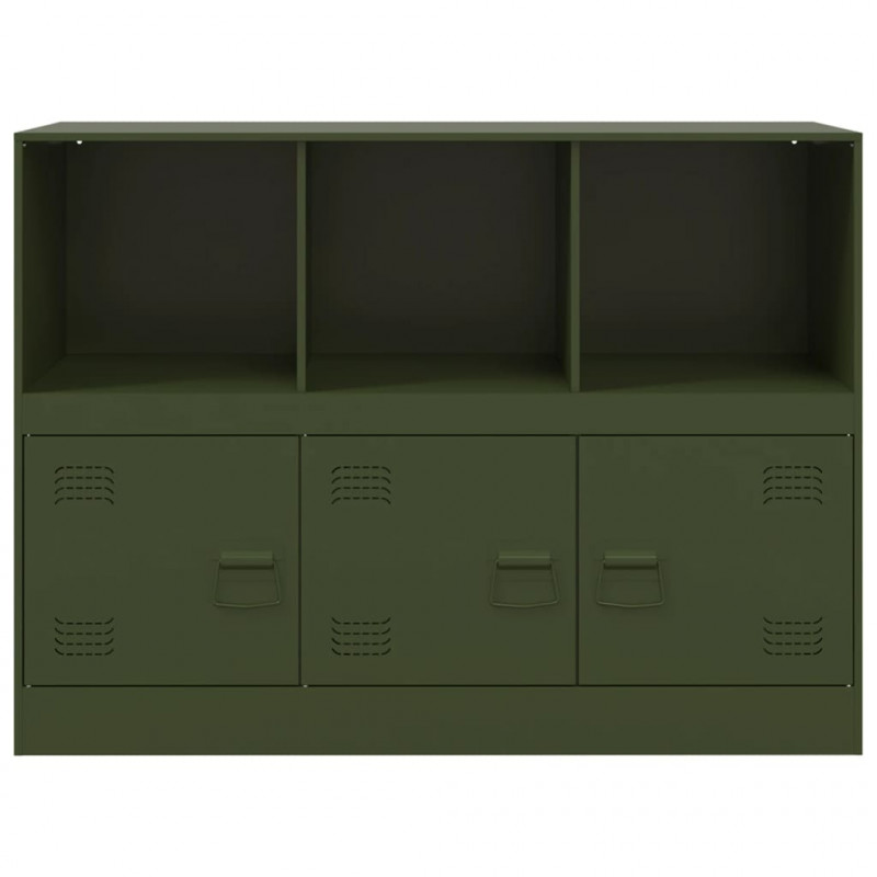 Szafka boczna, oliwkowa, 99x39x73 cm, stal