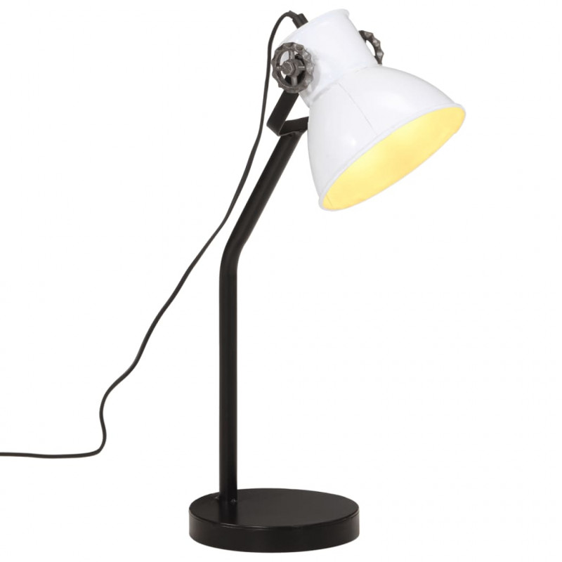 Lampa stołowa, 25 W, biała, 17x17x60 cm, E27