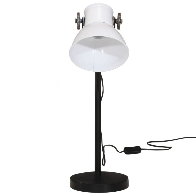 Lampa stołowa, 25 W, biała, 17x17x60 cm, E27