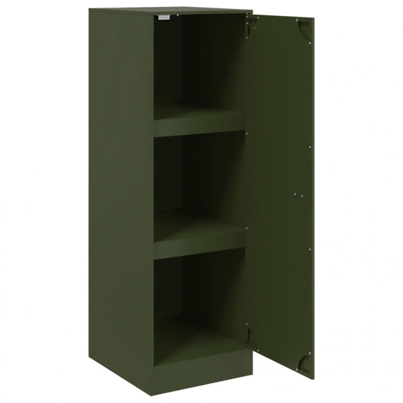 Szafka, oliwkowa, 34,5x39x107 cm, stal