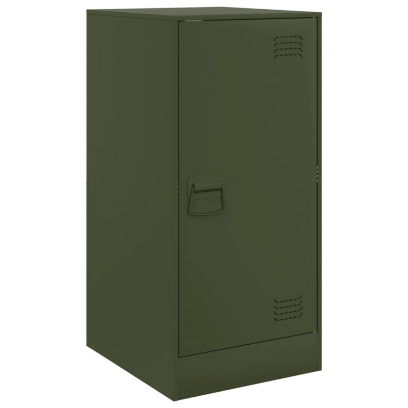 Szafka, oliwkowa, 34,5x39x73 cm, stal