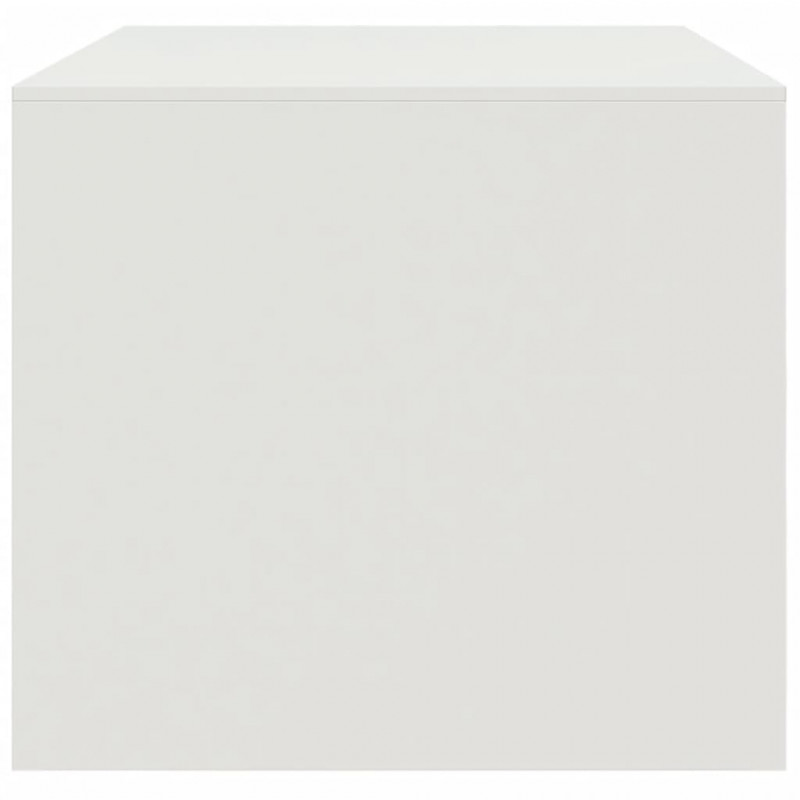 Stolik kawowy, biały, 67x50x44 cm, stal