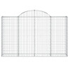 Kosze gabionowe, 50 szt, 200x30x120/140cm, galwanizowane żelazo