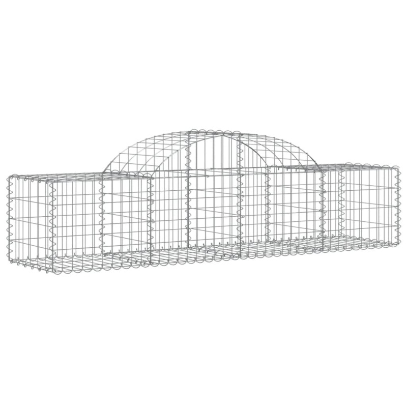 Kosze gabionowe, 40 szt, 200x50x40/60 cm, galwanizowane żelazo
