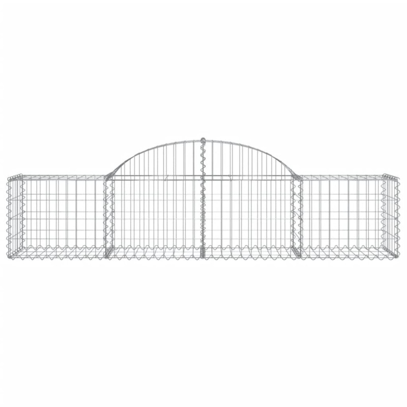 Kosze gabionowe, 40 szt, 200x50x40/60 cm, galwanizowane żelazo