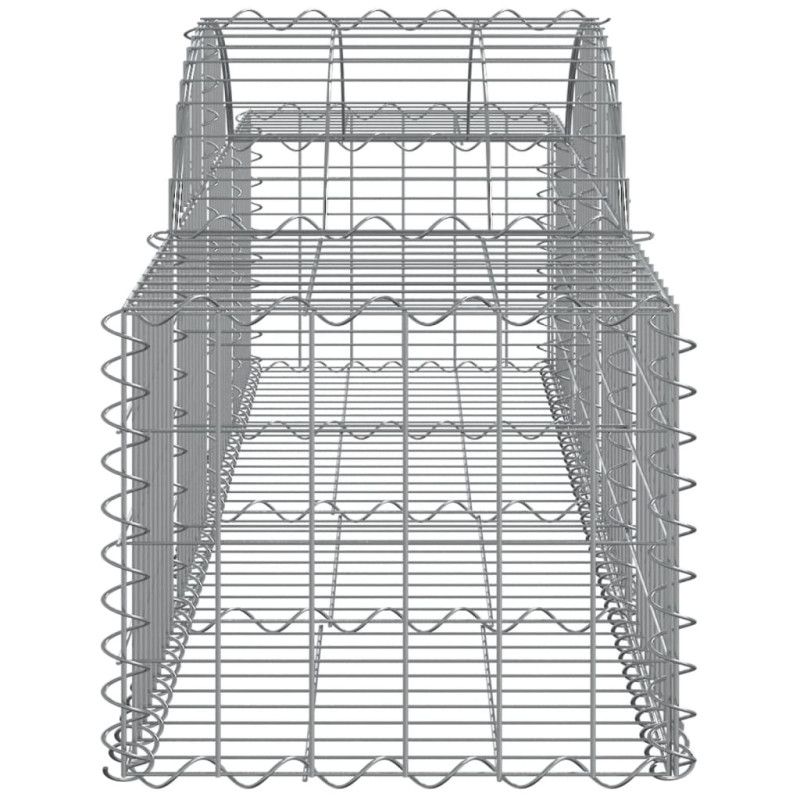 Kosze gabionowe, 40 szt, 200x50x40/60 cm, galwanizowane żelazo