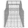 Kosze gabionowe, 40 szt, 200x50x40/60 cm, galwanizowane żelazo