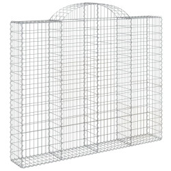 Kosze gabionowe, 15 szt, 200x30x160/180cm, galwanizowane żelazo