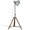 Lampa stojąca, 25 W, srebro vintage, 75x75x90-150 cm, E27