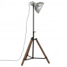 Lampa stojąca, 25 W, srebro vintage, 75x75x90-150 cm, E27