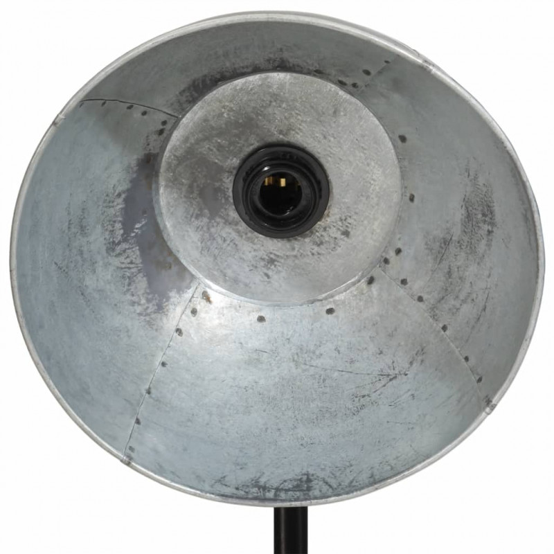 Lampa stojąca, 25 W, srebro vintage, 75x75x90-150 cm, E27