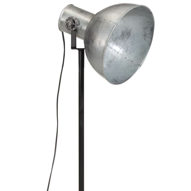 Lampa stojąca, 25 W, srebro vintage, 75x75x90-150 cm, E27