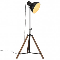 Lampa stojąca, 25 W, czarna, 75x75x90-150 cm, E27