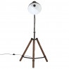 Lampa stojąca, 25 W, czarna, 75x75x90-150 cm, E27