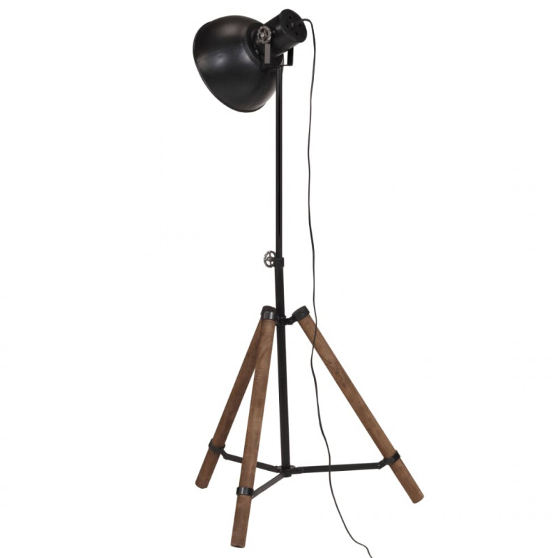 Lampa stojąca, 25 W, czarna, 75x75x90-150 cm, E27