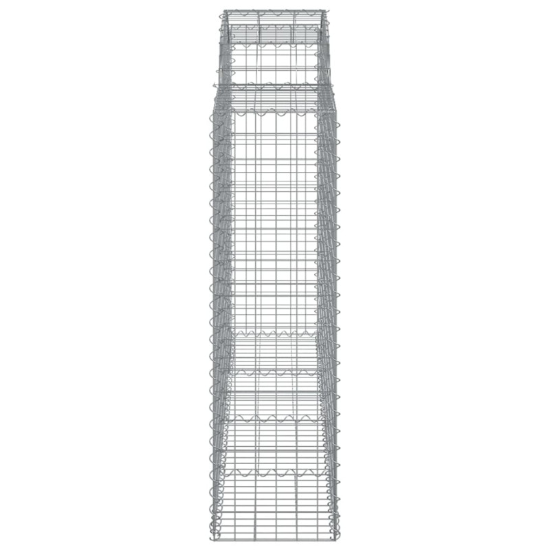 Kosze gabionowe, 30 szt, 200x50x140/160cm, galwanizowane żelazo