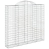 Kosze gabionowe, 20 szt, 200x30x180/200cm, galwanizowane żelazo