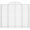 Kosze gabionowe, 20 szt, 200x50x160/180cm, galwanizowane żelazo