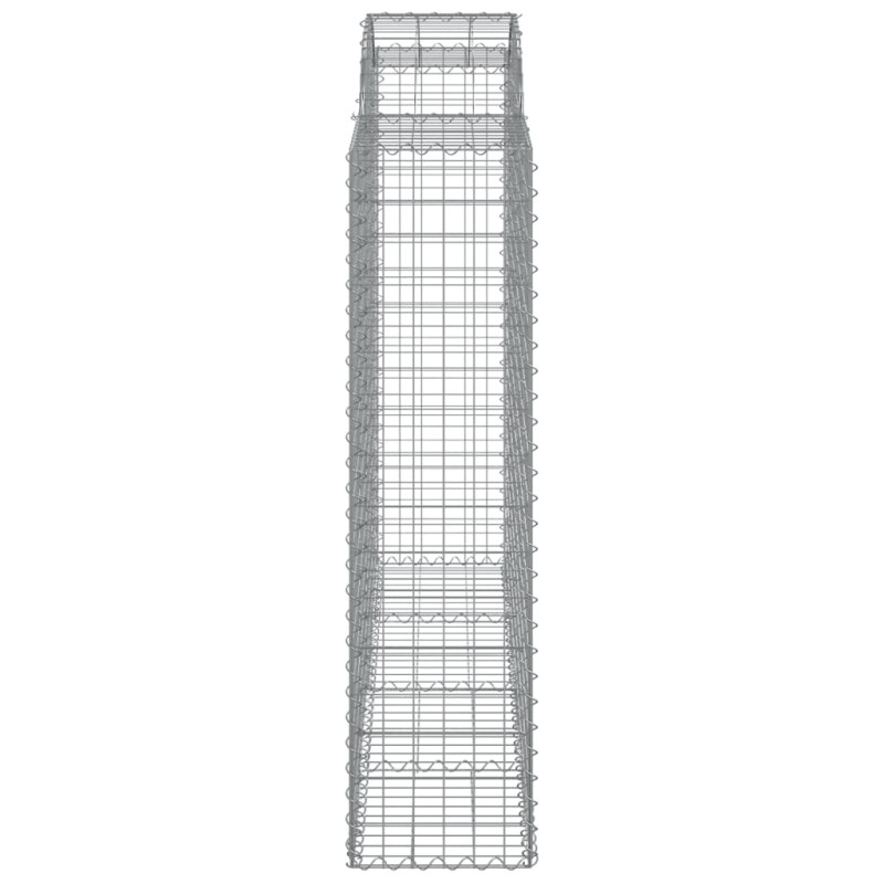 Kosze gabionowe, 20 szt, 200x50x160/180cm, galwanizowane żelazo
