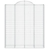 Kosze gabionowe, 11 szt, 200x50x220/240cm, galwanizowane żelazo