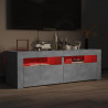 Szafka pod TV z oświetleniem LED, szarość betonu, 120x35x40 cm