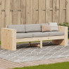 Ogrodowa sofa 3-osobowa, 189x60x62 cm, lite drewno sosnowe