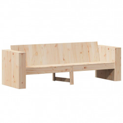 Ogrodowa sofa 3-osobowa, 189x60x62 cm, lite drewno sosnowe