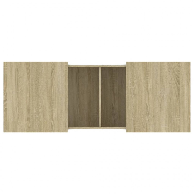 Stolik kawowy, dąb sonoma, 100x55x40, materiał drewnopochodny