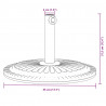 Podstawa do parasola, do słupków Ø38/48 mm, 12 kg, okrągła