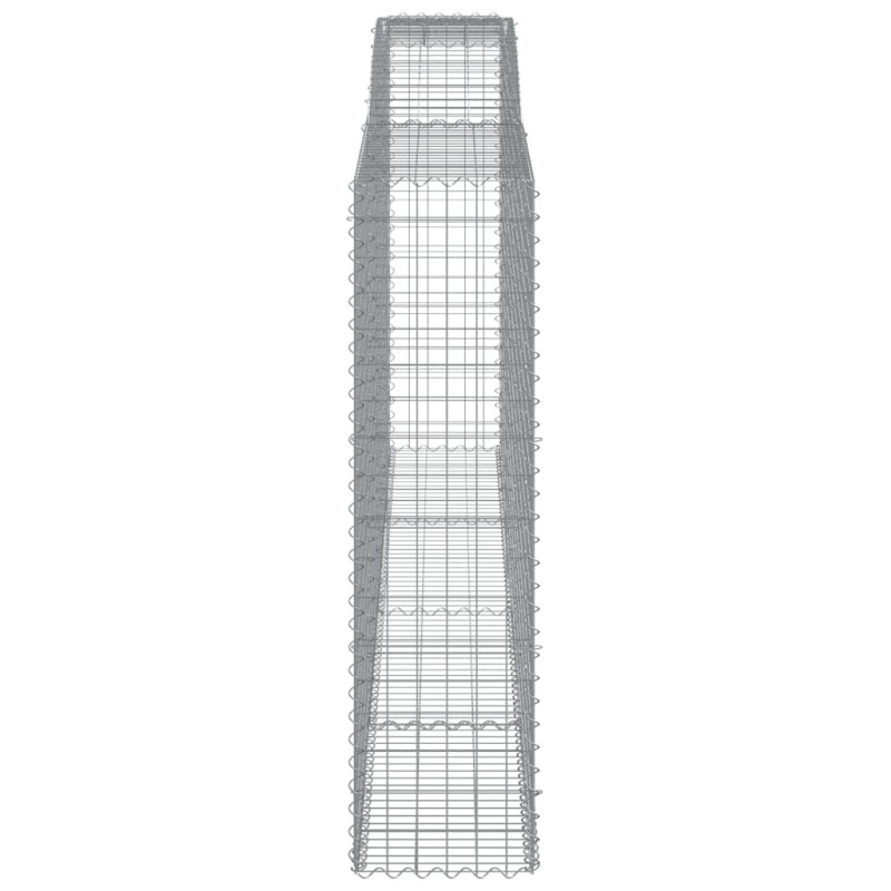 Kosze gabionowe, 20 szt, 400x50x180/200cm, galwanizowane żelazo
