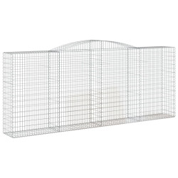 Kosze gabionowe, 20 szt, 400x50x160/180cm, galwanizowane żelazo