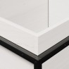 Donica ogrodowa, biała, 100x40x50 cm, lite drewno sosnowe