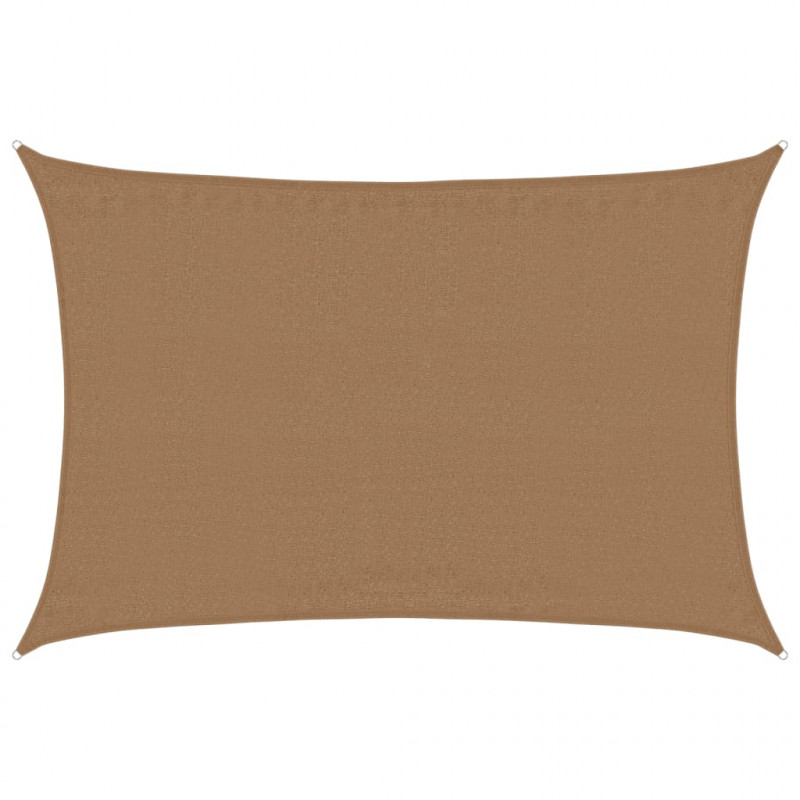 Żagiel przeciwsłoneczny, 160 g/m², taupe, 3,5 x 4,5 m, HDPE