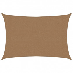 Żagiel przeciwsłoneczny, 160 g/m², kolor taupe, 3x5 m, HDPE