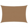 Żagiel przeciwsłoneczny, 160 g/m², kolor taupe, 3x5 m, HDPE