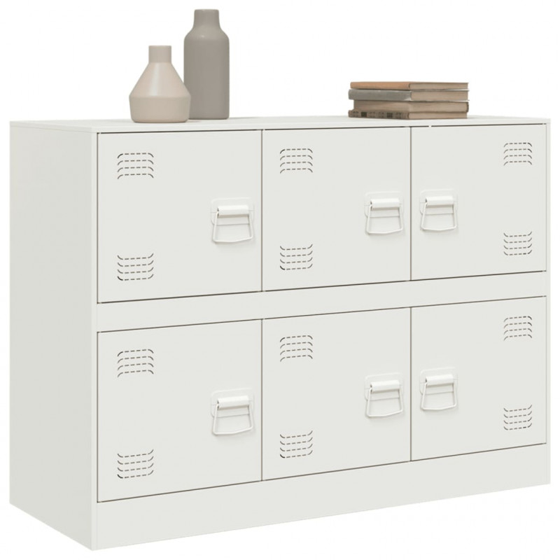 Szafka boczna, biała, 99x39x73 cm, stal