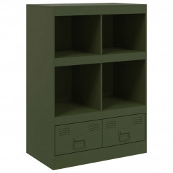Szafka, oliwkowa, 67x39x95 cm, stal