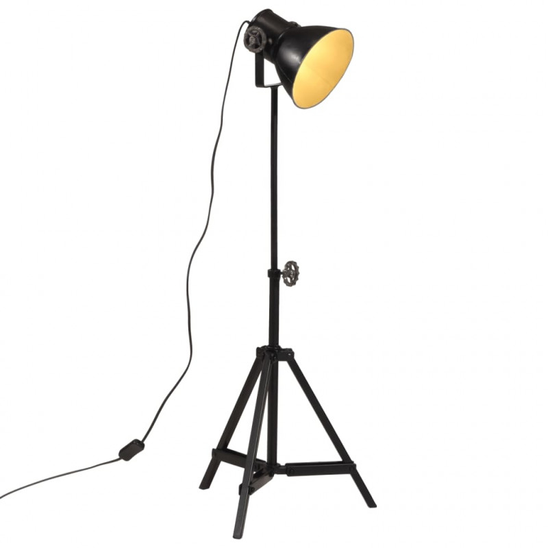 Lampa stołowa, 25 W, czarna, 35x35x65/95 cm, E27