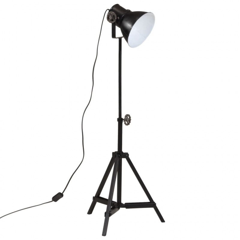 Lampa stołowa, 25 W, czarna, 35x35x65/95 cm, E27