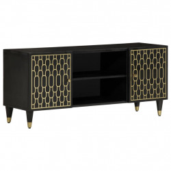 Szafka pod telewizor, 105x33x46 cm, lite drewno mango