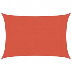 Żagiel przeciwsłoneczny, 160 g/m², terakotowy, 3x5 m, HDPE