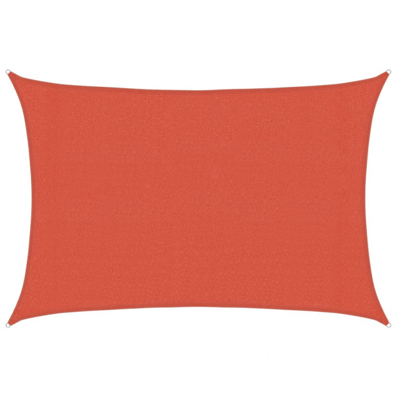 Żagiel przeciwsłoneczny, 160 g/m², terakotowy, 3x5 m, HDPE