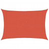 Żagiel przeciwsłoneczny, 160 g/m², terakotowy, 3x5 m, HDPE
