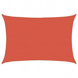 Żagiel przeciwsłoneczny, 160 g/m², terakotowy, 5x6 m, HDPE