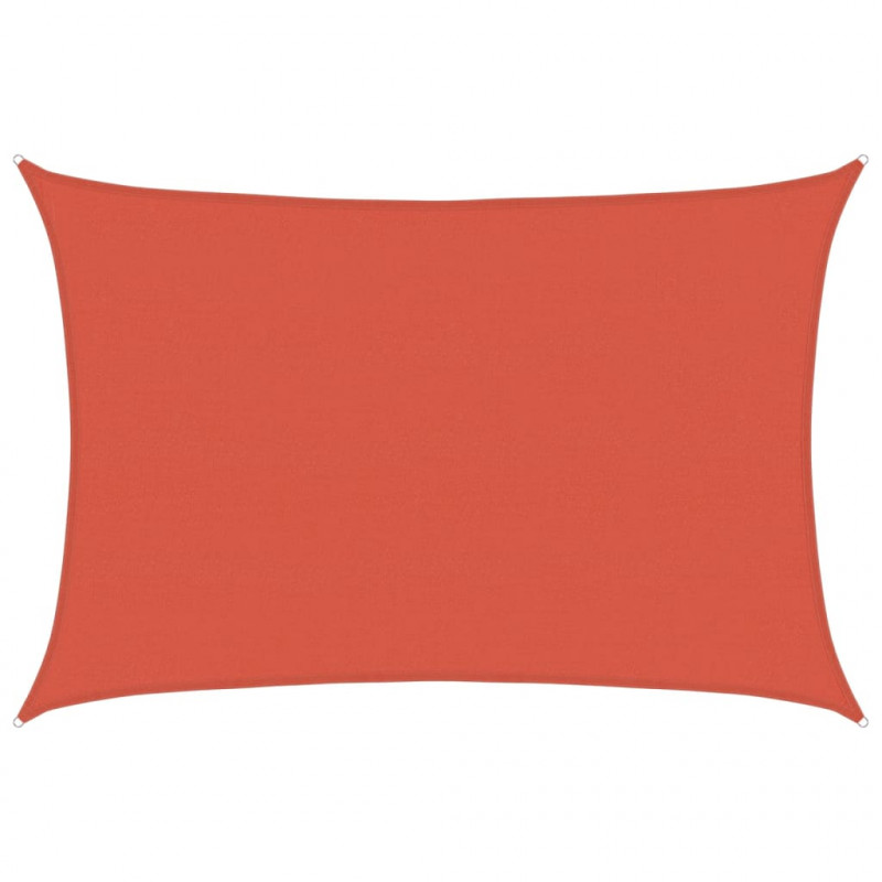 Żagiel przeciwsłoneczny, 160 g/m², terakotowy, 5x6 m, HDPE