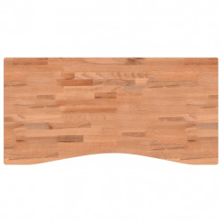 Blat do biurka, 100x(45-50)x1,5 cm, lite drewno bukowe