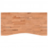 Blat do biurka, 100x(45-50)x1,5 cm, lite drewno bukowe