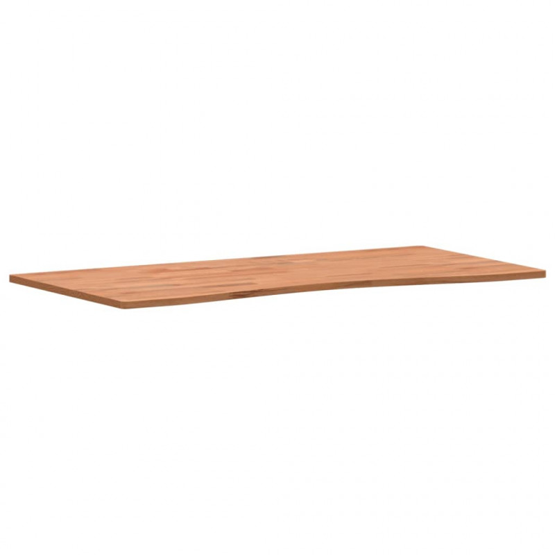 Blat do biurka, 100x(45-50)x1,5 cm, lite drewno bukowe