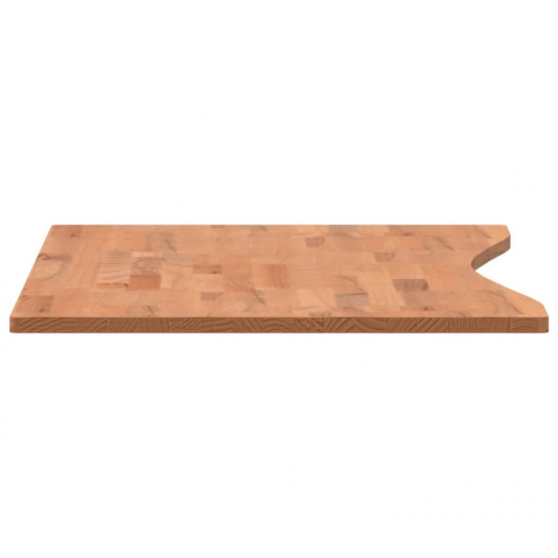 Blat do biurka, 100x(45-50)x1,5 cm, lite drewno bukowe