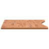Blat do biurka, 100x(45-50)x1,5 cm, lite drewno bukowe